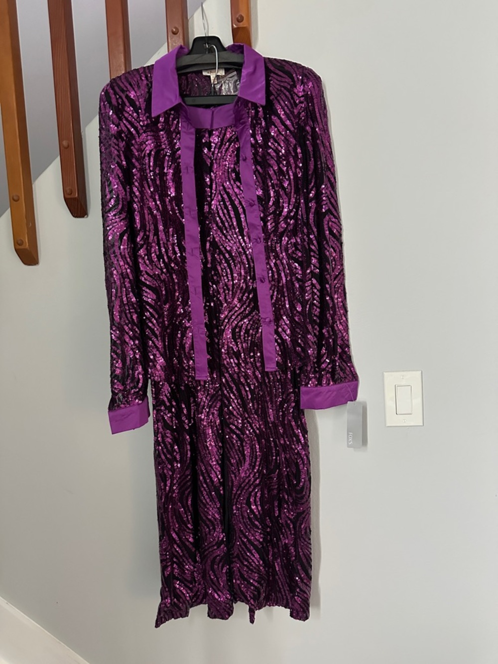 Purple Sequin Pantsuit